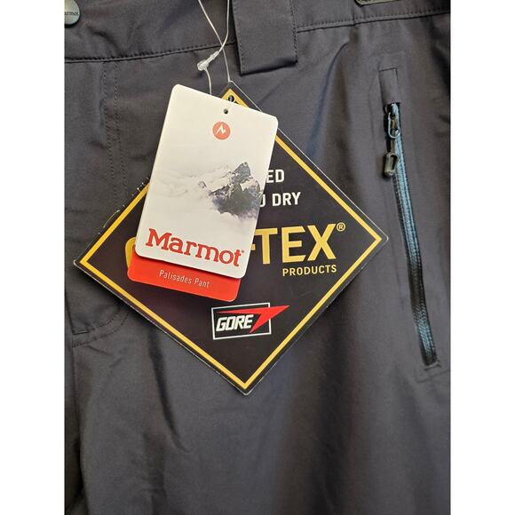 Marmot Gore-Tex Mens Snow Ski Hiking Pants XL Waterproof Windproof Lined Adjust - Picture 4 of 16